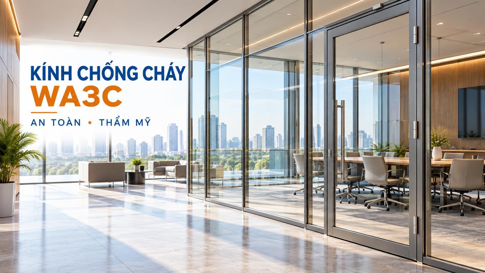 Kính chống cháy WA3C - Giải pháp an toàn cho không gian hiện đại