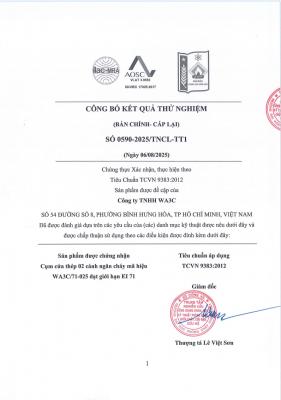 Chứng nhận kiểm định PCCC cửa đôi cánh nhỏ